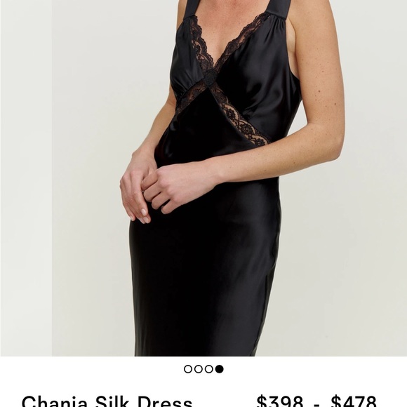 Chaina Silk Dress from Reformation! Size Small, Green, worn once for a wedding - Picture 2 of 3
